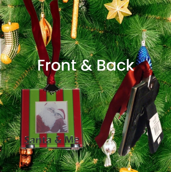 Infant Santa Onsie by Cat & Jack & "Santa & Me"  Ornament Frame - Picture 11 of 11